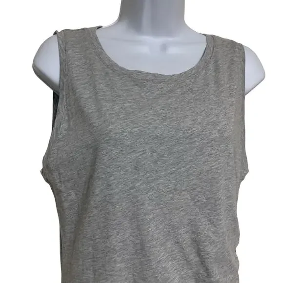 NWT! Bobi LA  Ruched Side Surplice Tank Dress Womens Size L - Picture 3 of 10